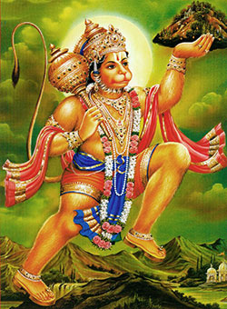 Painting of Hanuman